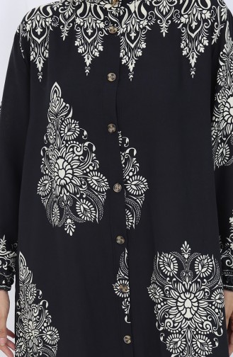 Schwarz Hijab Kleider 2126-05