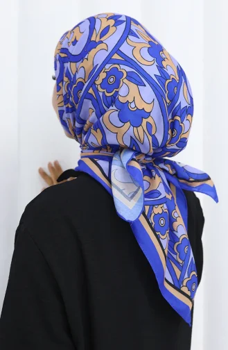 Écharpe Douce à Motifs 90202-06 Saks Beige 90202-06