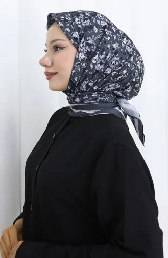 Patterned Soft Scarf 90203-04 Anthracite 90203-04