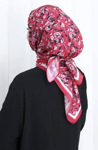 Zachte Sjaal Met Patroon 90203-11 Koraal 90203-11