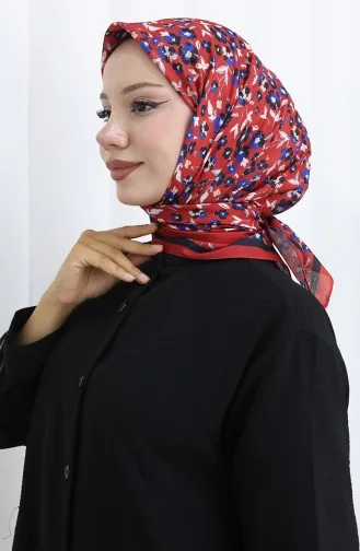 Patterned Soft Scarf 90203-13 Red 90203-13