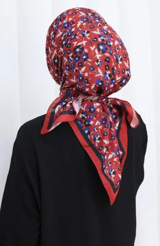 Patterned Soft Scarf 90203-13 Red 90203-13
