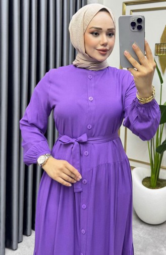 Robe Hijab Lila 1124-08