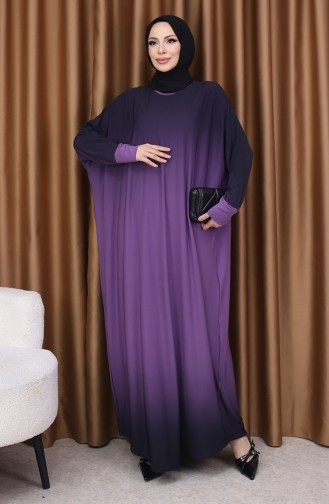 Robe Hijab Rose Pâle 1908-08