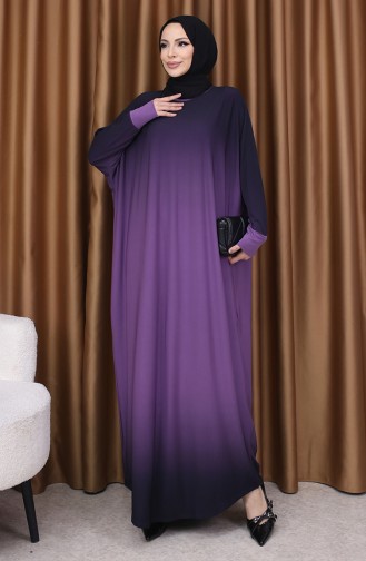 Robe Hijab Rose Pâle 1908-08