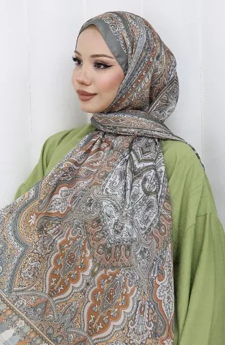 Etnik Desen Janjan Şal 70304-04 Çağla Yeşili
