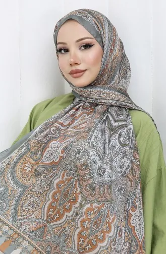 Etnik Desen Janjan Şal 70304-04 Çağla Yeşili