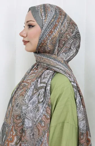 Etnik Desen Janjan Şal 70304-04 Çağla Yeşili