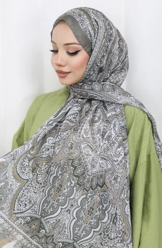 Ethnic Pattern Janjan Shawl 70304-13 Mold Green Black 70304-13