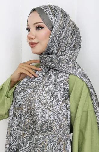 Ethnic Pattern Janjan Shawl 70304-13 Mold Green Black 70304-13