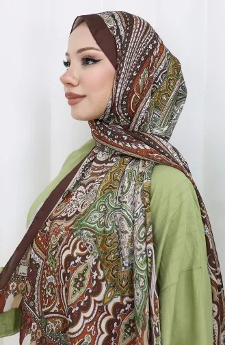 شال جانجان بنمط عرقي 70304-17 بني 70304-17