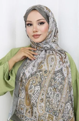 Etnik Desen Janjan Şal 70306-07 Vizon Camel 70306-07