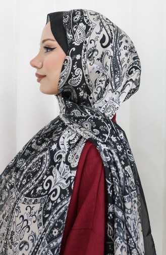 Etnik Desen soft Şal 70306-08 Siyah