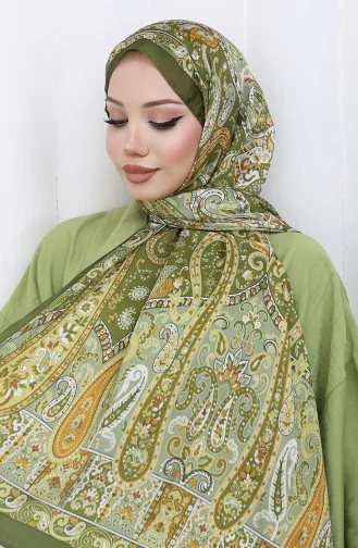 Etnik Desen Janjan Şal 70306-11 Haki 70306-11
