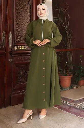 Aerobin Stoffen Tweedelig Pak Met Rits 0136-04 Khaki 0136-04