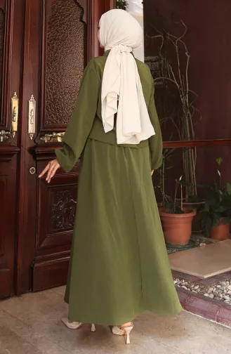 Aerobin Stoffen Tweedelig Pak Met Rits 0136-04 Khaki 0136-04