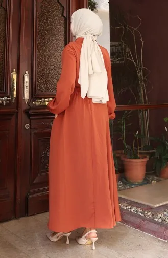 Aerobin Kumaş Fermuarlı İkili Takım 0136-05 Kiremit