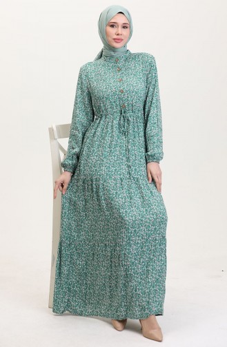 Green İslamitische Jurk 0037-01