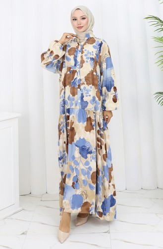 Brown Hijab Dress 2129-02