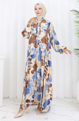 Brown Hijab Dress 2129-02