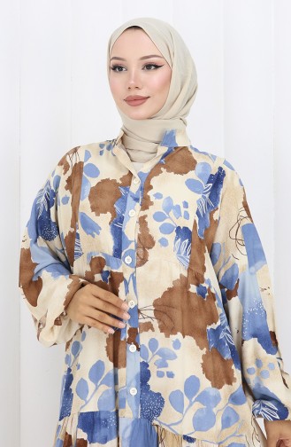 Brown Hijab Dress 2129-02