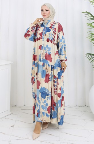 Robe Hijab Bordeaux 2129-04