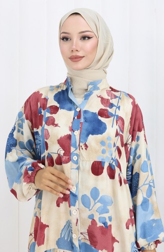 Robe Hijab Bordeaux 2129-04