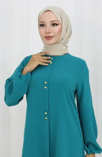 Button Detailed Aerobin Tunic 0175-08 Mint Green 0175-08