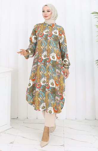 Granat-Blumen Tunikas 0134-05