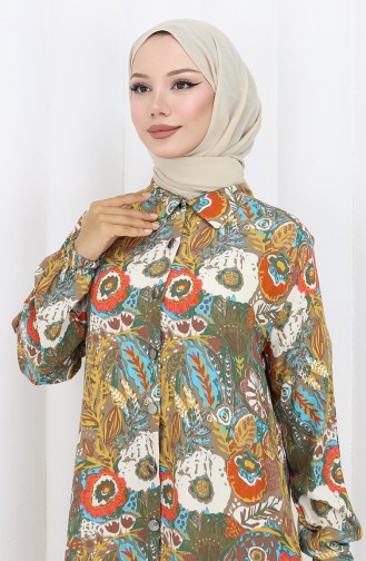 Granat-Blumen Tunikas 0134-05