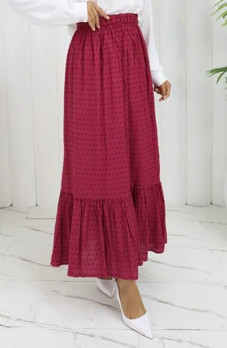 Beli Lastikli Etek 2127-02 Fuşya