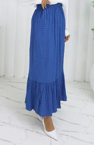Elastic Waist Skirt 2127-05 Indigo 2127-05
