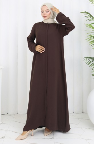 Abayas Couleur Brun 2501-01