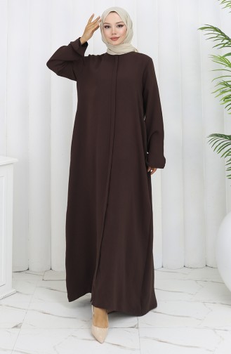 Abayas Couleur Brun 2501-01