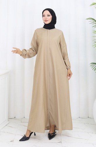 Beige Abayas 2502-03