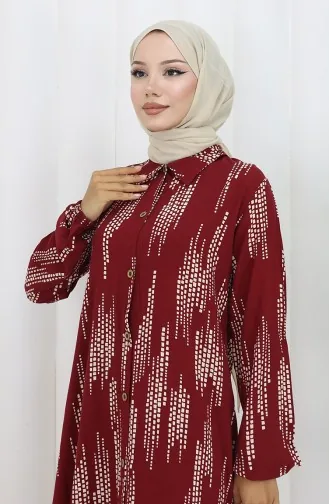 Viskose Stoff Tunika Hose Doppelanzug 0132-04 Weinrot 0132-04