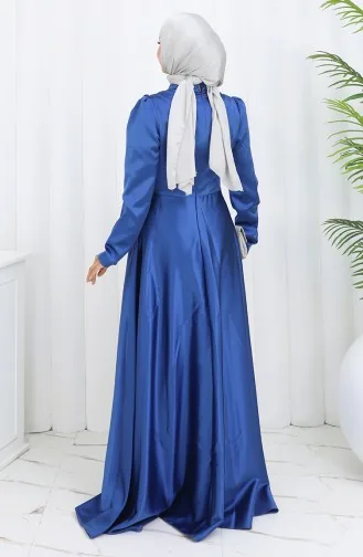 Satijnen Avondjurk 52880-06 Petrol 52880-06