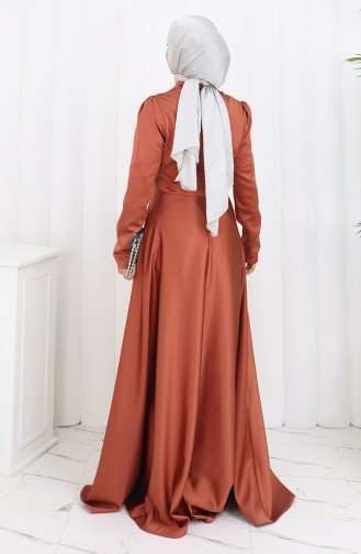 Satin Evening Dress 52880-08 Copper 52880-08