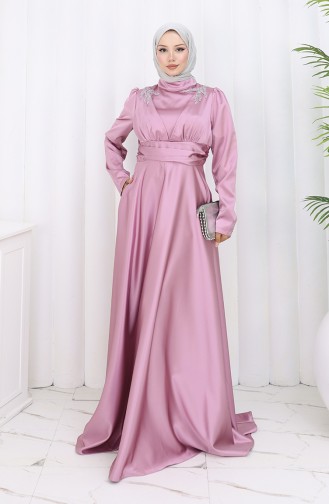 Satin-Abendkleid 52880-09 Dusty Rose 52880-09