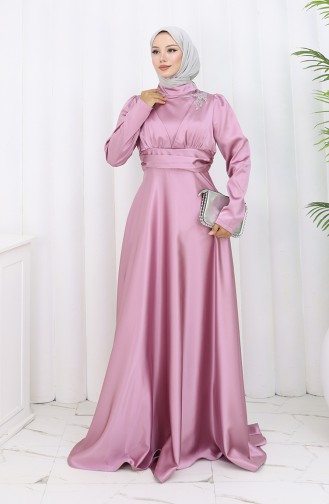 Satin-Abendkleid 52880-09 Dusty Rose 52880-09