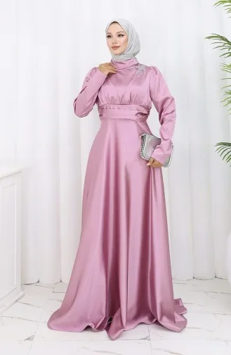 Satijnen Avondjurk 52880-09 Dusty Rose 52880-09