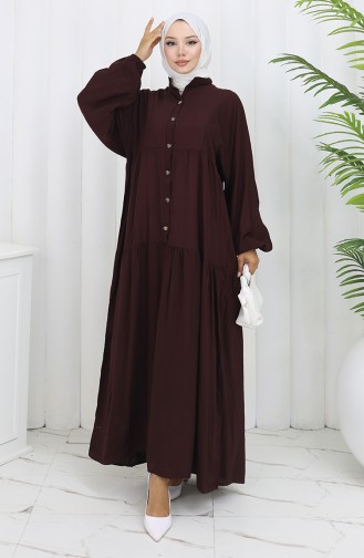 Robe Hijab Couleur Brun 2130-04