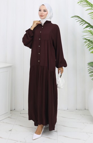 Robe Hijab Couleur Brun 2130-04