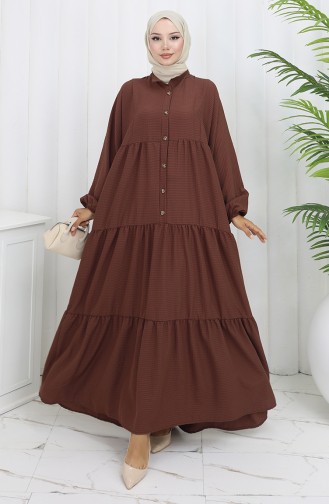 Robe Hijab Couleur Brun 2131-01