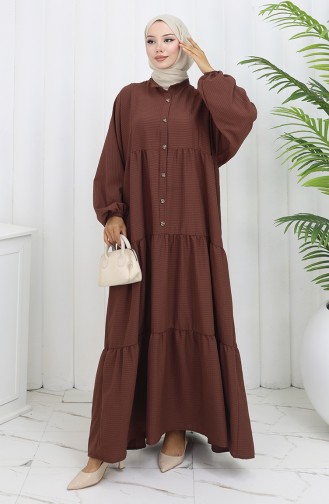 Robe Hijab Couleur Brun 2131-01