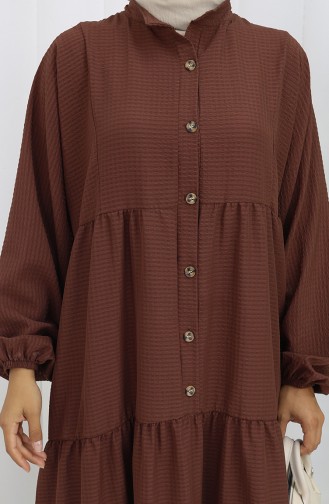 Robe Hijab Couleur Brun 2131-01