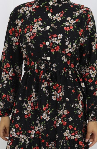 Black Hijab Dress 2132-02