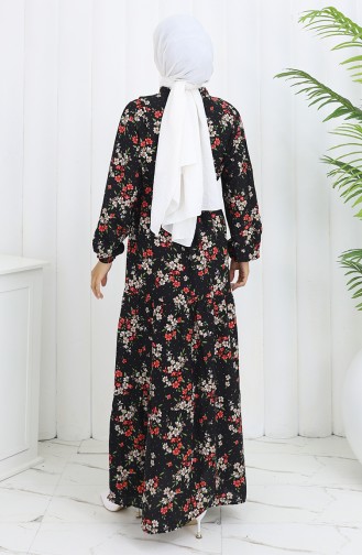 Black Hijab Dress 2132-02
