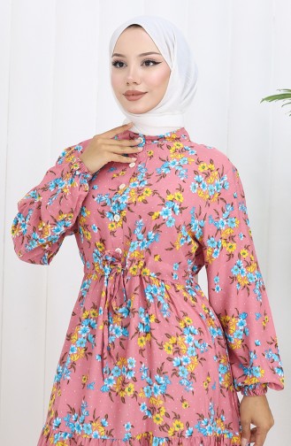 Powder Hijab Dress 2132-03