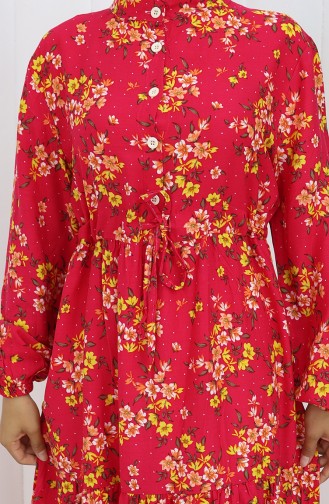 Robe Hijab Fleur de grenadine 2132-04